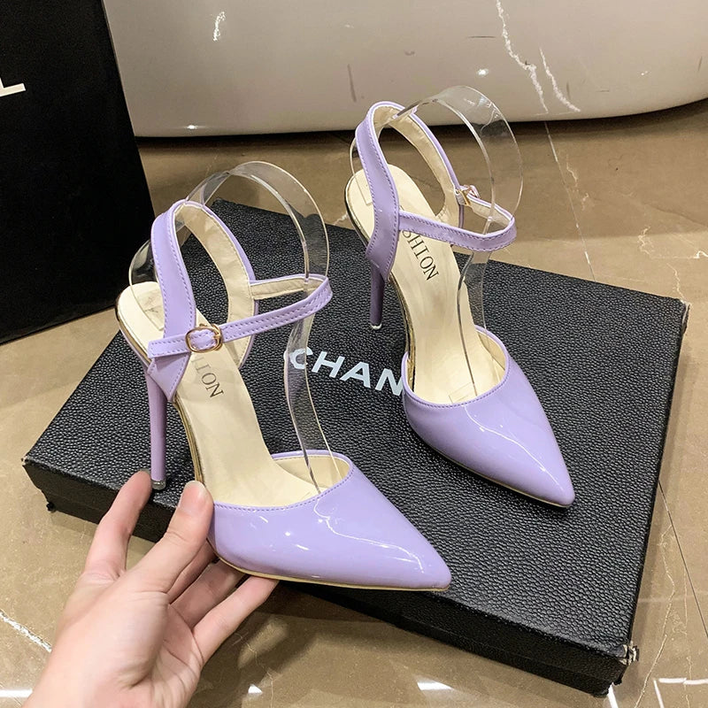 Women's Super High Stiletto Heel Sandals – Buckle Party Shoes