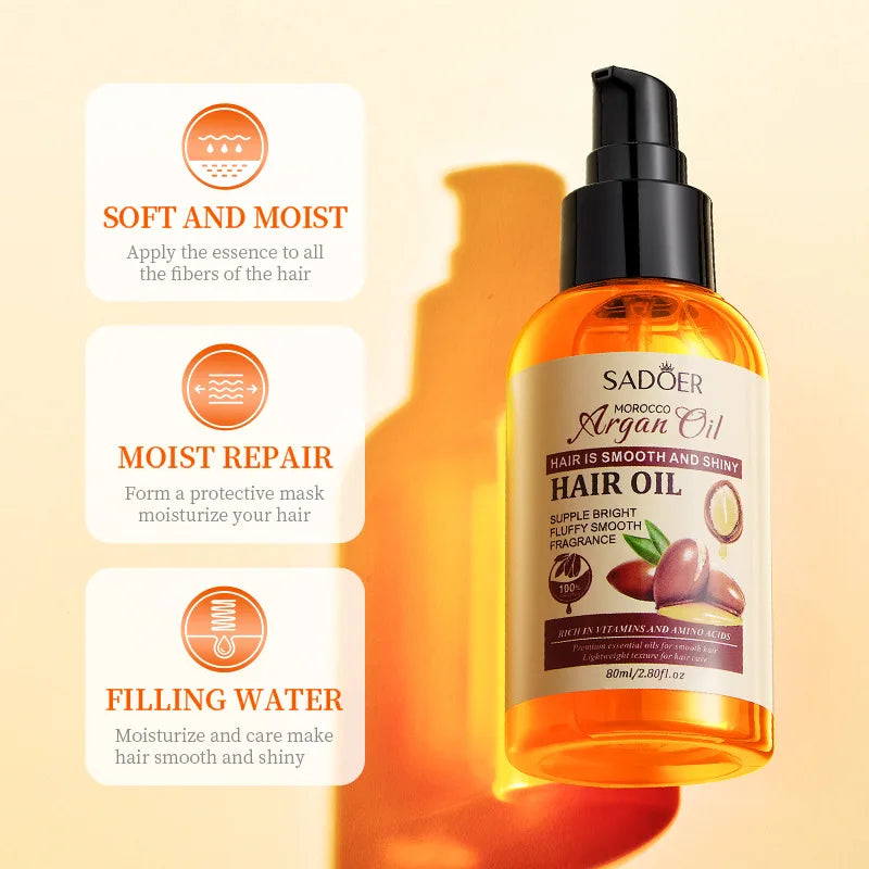 Moroccan Argan Oil Hair Conditioner 80ml – Silky & Frizz-Free