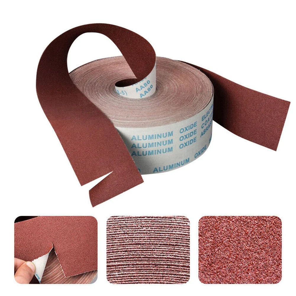 VIBRATITE Emery Cloth Sandpaper Roll 80–800 Grit | Wood & Metal