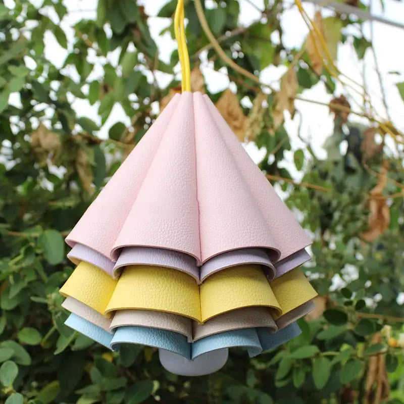 PU Leather Waterproof Lampshade Cover | Garden & Camping Light