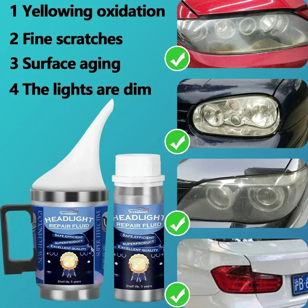 Car Headlights Renovation Polishing Headlight Restoration Workshop