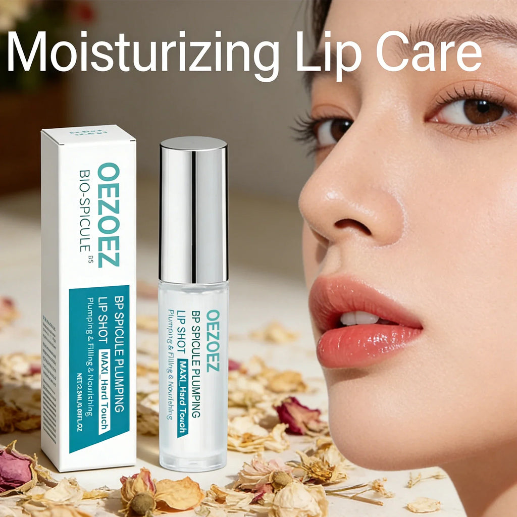 Hydrating Lip Oil – Glass Lip Moisturizer & Gentle Exfoliator