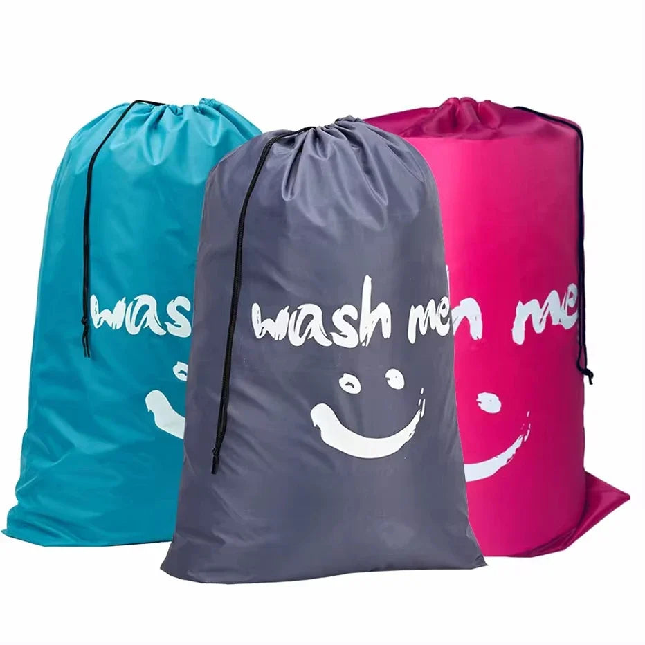 Large Nylon Drawstring Laundry Bag 24x36" – Machine Washable