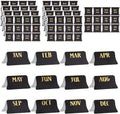 Monthly Planner Stickers Black & Gold – 120pc Self-Adhesive Labels