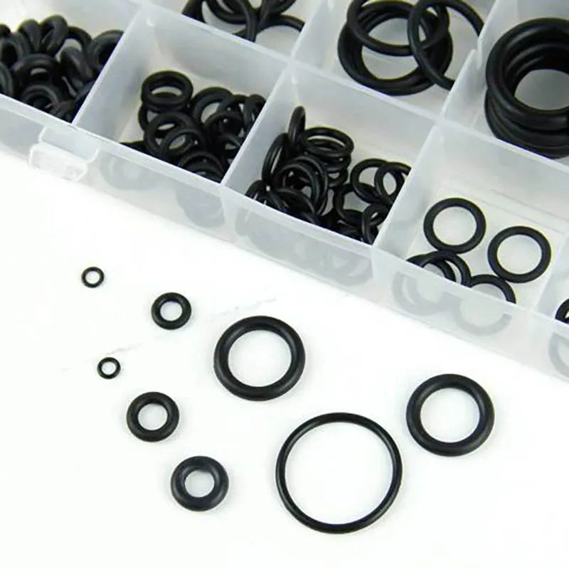 200pc Rubber O-Ring Assortment Kit – Multi-Size Gasket Seals