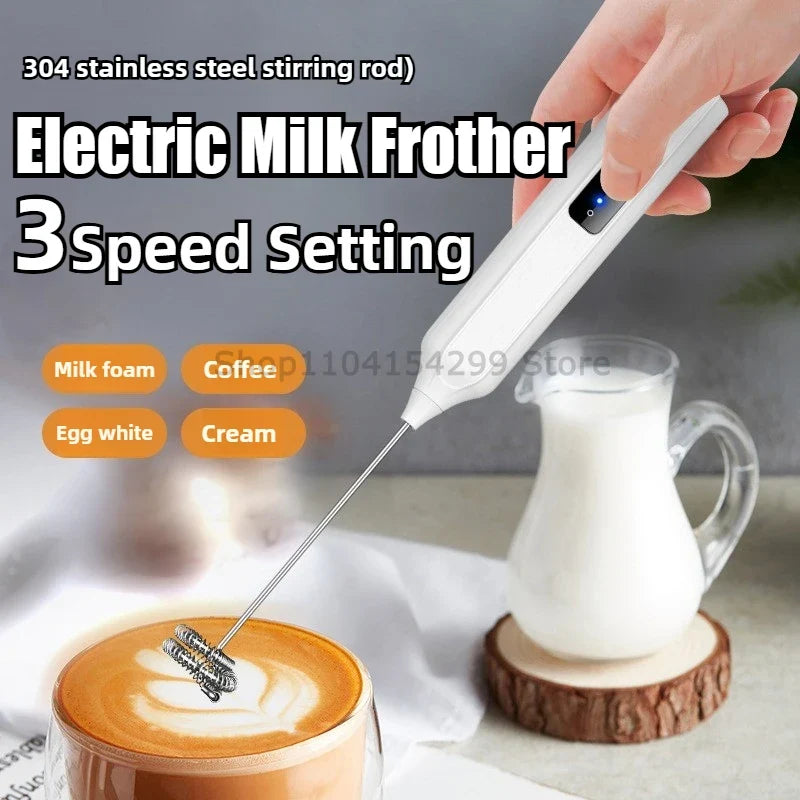 Handheld Electric Milk Frother & Egg Beater | Mini Portable