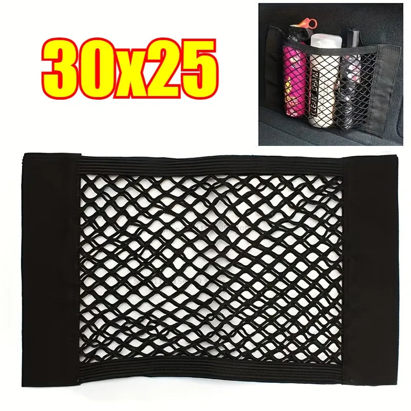 Car Trunk Net Mesh Organizer – Universal Elastic Storage Bag