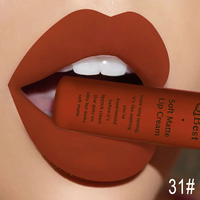 QIBEST Matte Liquid Lipstick – Waterproof Velvet Lip Tint