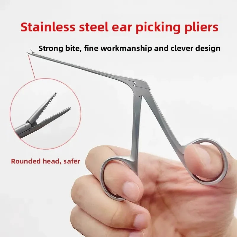 Lighted Ear Wax Remover Tongs – Micro Forceps Ear Cleaner