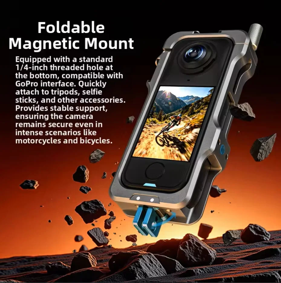 Aluminum Alloy Cage Frame for Insta360 X4 Air/X5/X4/X3