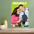 Mike & Molly TV Show Metal Poster Sign | Retro Aluminum Wall Art