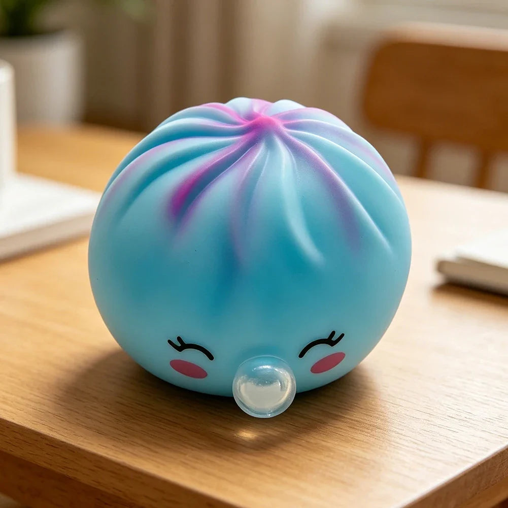 Bubble Spitting Baozi Squishy Fidget Toy – Dumpling Squeeze