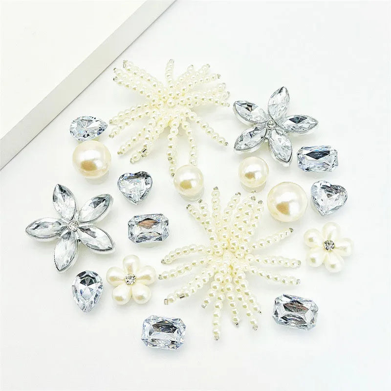 Fashionable Shoe Accessory Made Metal Chain Clasp Removable Suitable