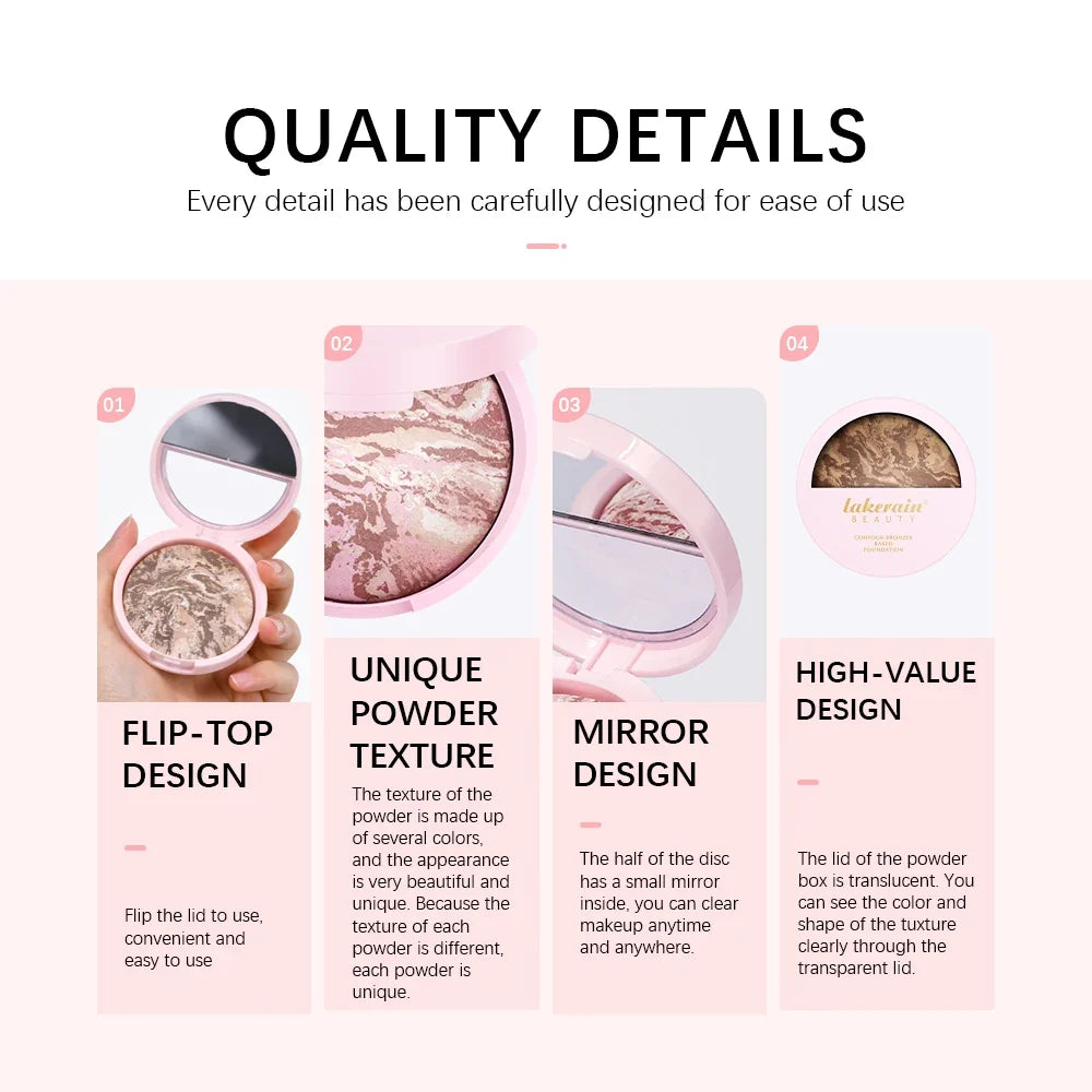 Baked Color Correcting Powder Foundation – Demi-Matte Finish