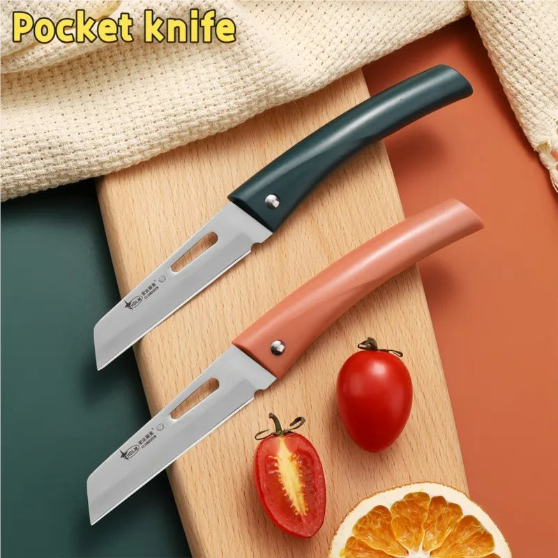 Stainless Steel Folding Paring Knife – Portable Fruit & Veg