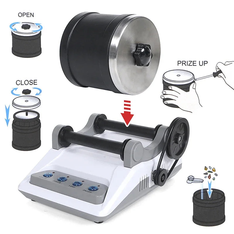 Electric Gem Grinder Set – DIY Stone Polishing Science Toy