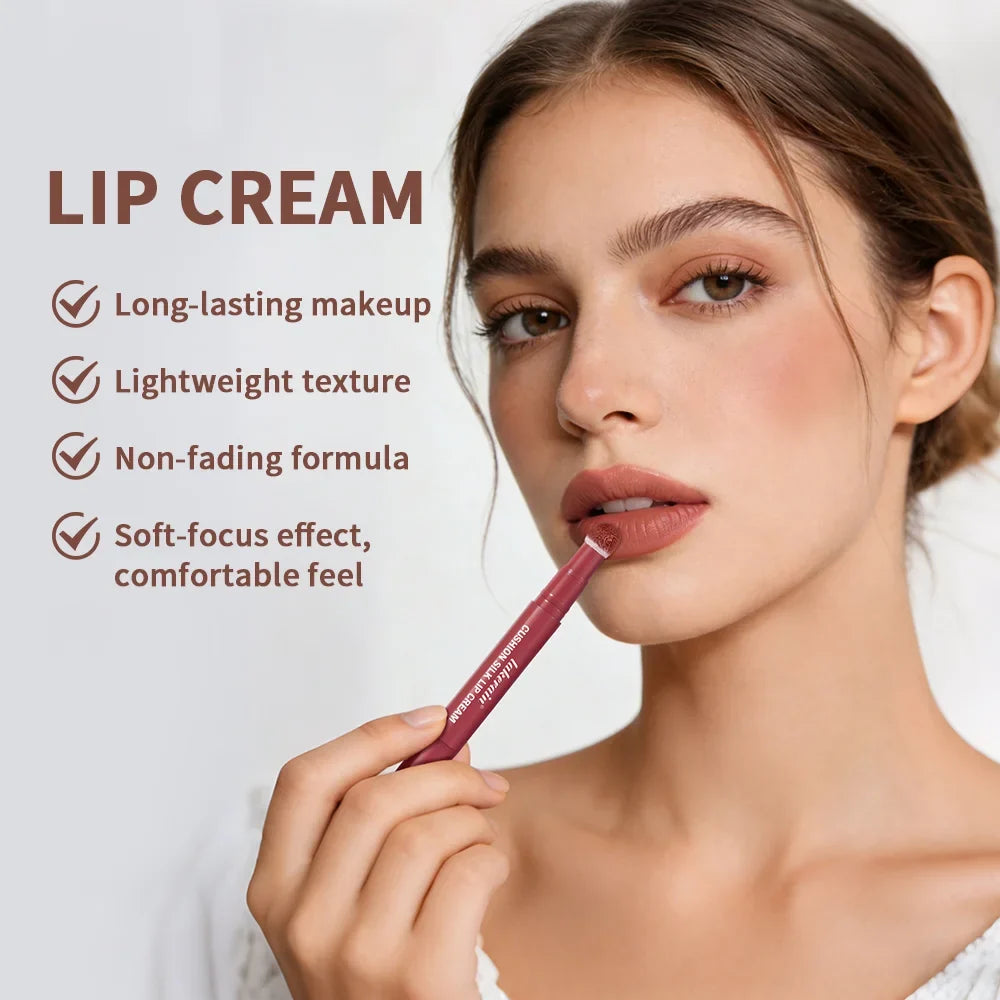 Lakerain 2-in-1 Matte Lip & Blush Air Cushion Cream | Waterproof