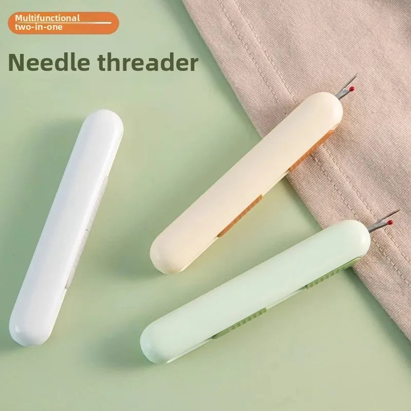 2-in-1 Needle Threader & Seam Ripper Sewing Tool