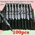 100-Piece Permanent Marker Set | Oil-Based Waterproof Quick-Dry
