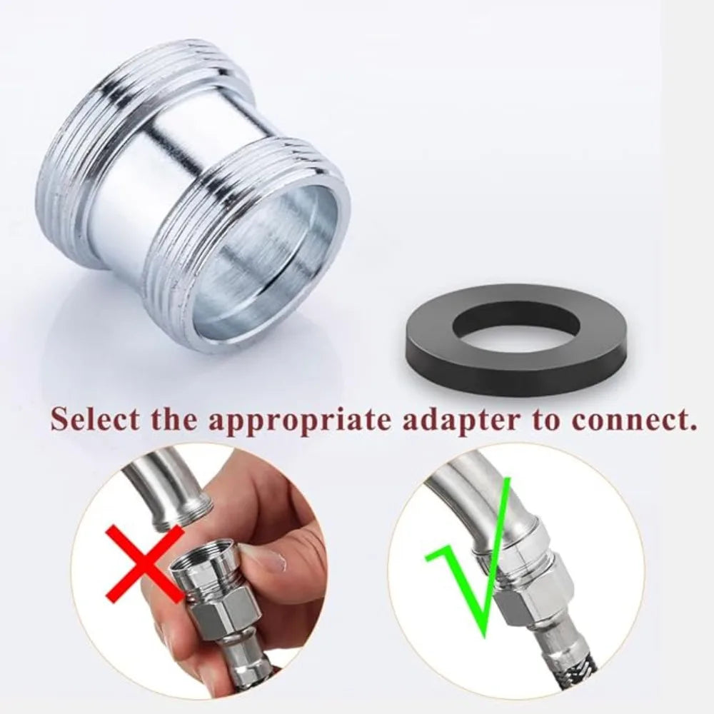 Faucet Thread Adapter 16–32mm Internal & External Fine Tooth