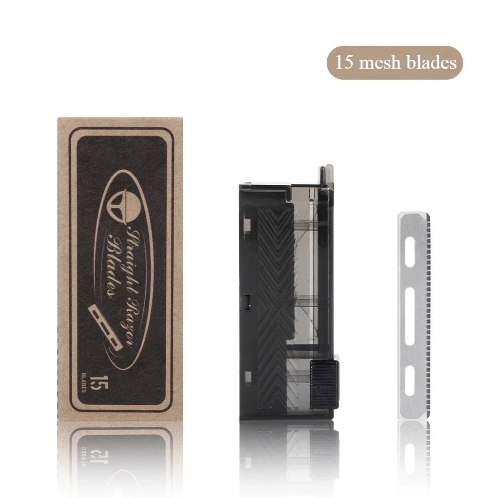15-Pack Single Edge Stainless Steel Razor Blades for Barbers
