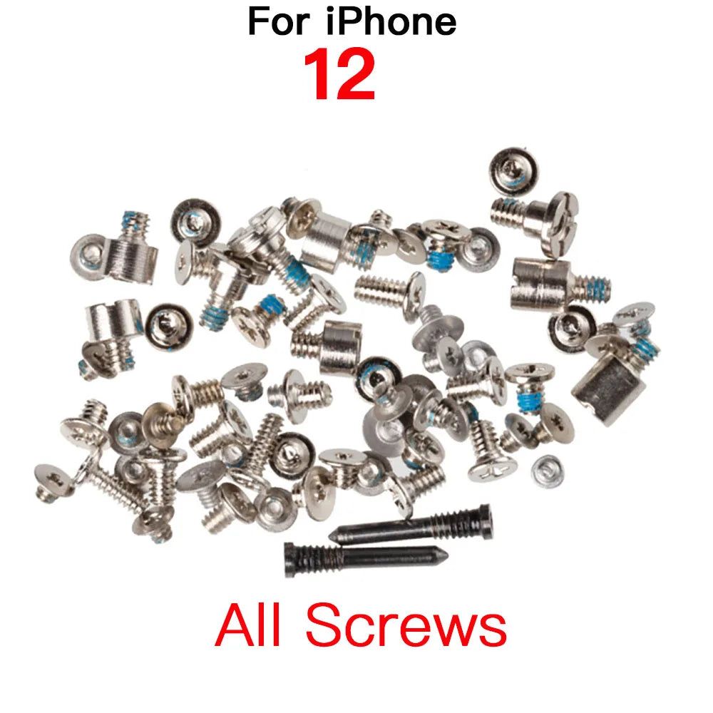 iPhone 7–12 Pro Max Full Screw Replacement Set | 5-Star Screws