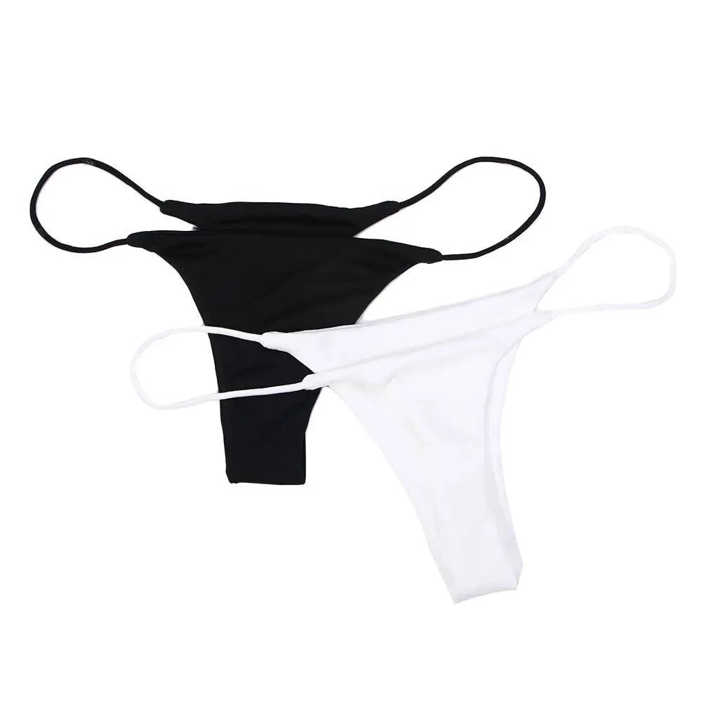 Women's Low Rise G-String Thong Panties – Sizes S–XL