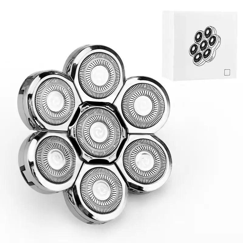 7D Floating Electric Shaver Replacement Head – 7-Blade Cutter