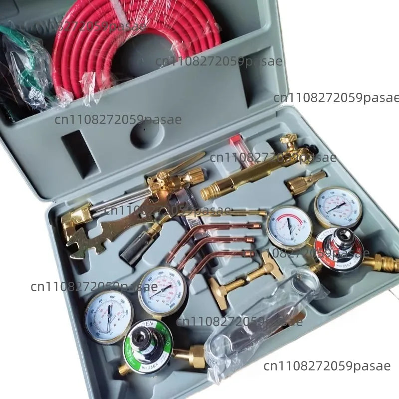 Professional Oxy-Acetylene Welding & Cutting Torch Kit with Case