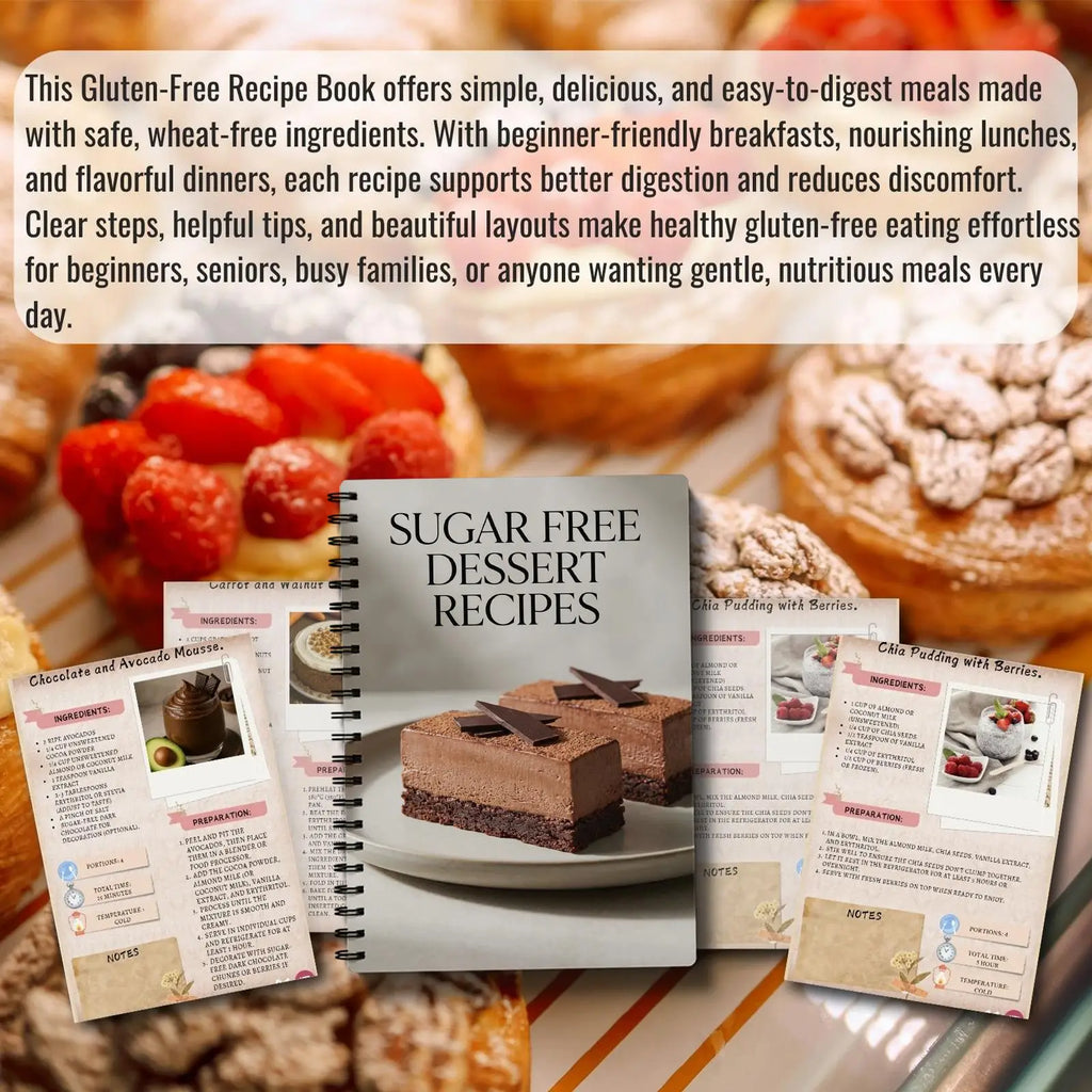 Sugar Dessert Recipes Notebook Guilt-free Healthy Sweet Supports