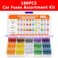 180PCS Car Fuse Assortment Kit – Mini, Standard & Micro Fuses