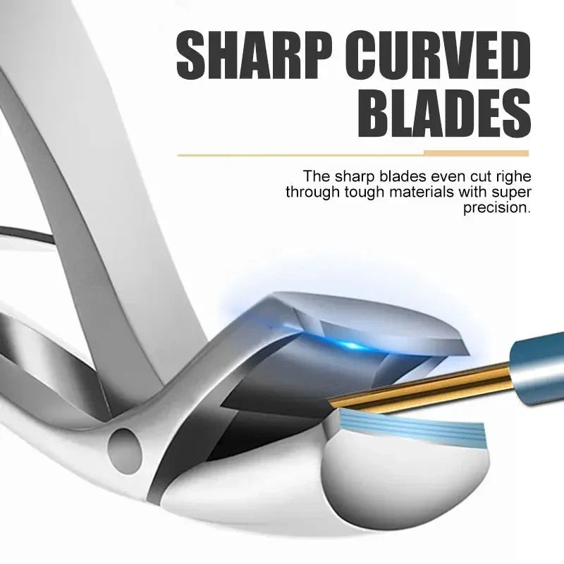 Stainless Steel Nail Clipper – Anti-Splash Thick Nail Trimmer