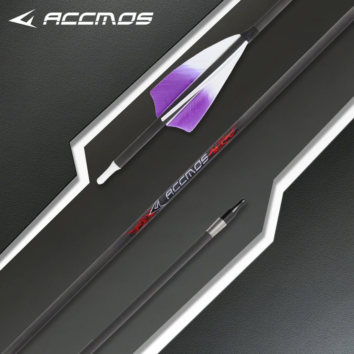 6 Pure Carbon Arrow ID5 Spine 300 350 400 500 600 700 800 Shaft 3