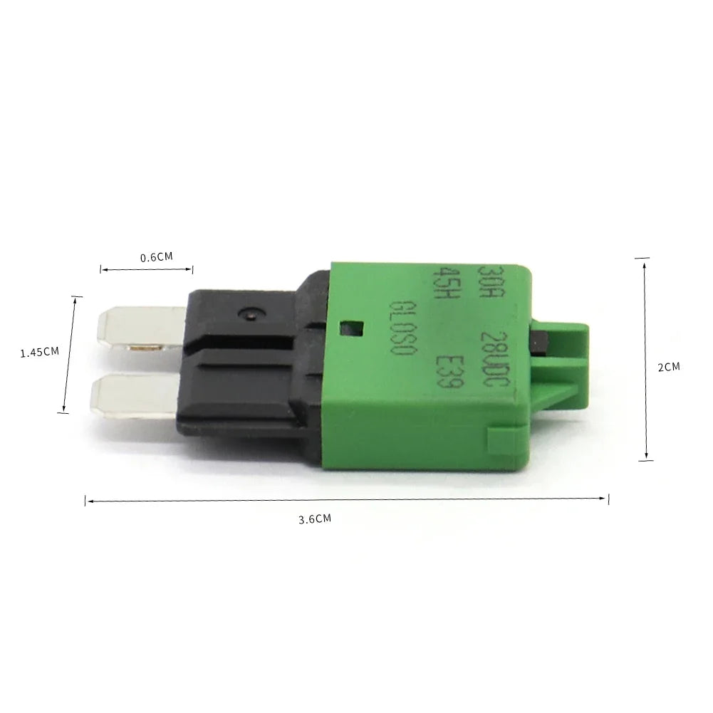 1 Circuit Breaker Blade Fuse 12V 24V Resettable 5-30A Marine RVs