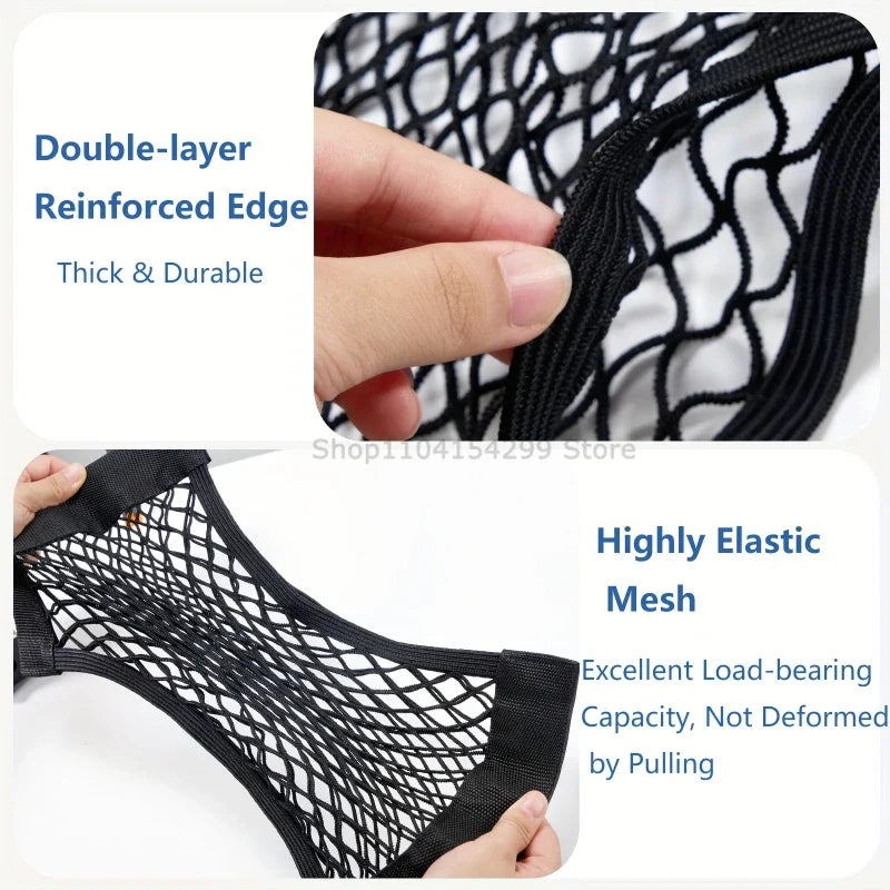 Car Trunk Elastic Mesh Net Organizer – Universal Storage Bag