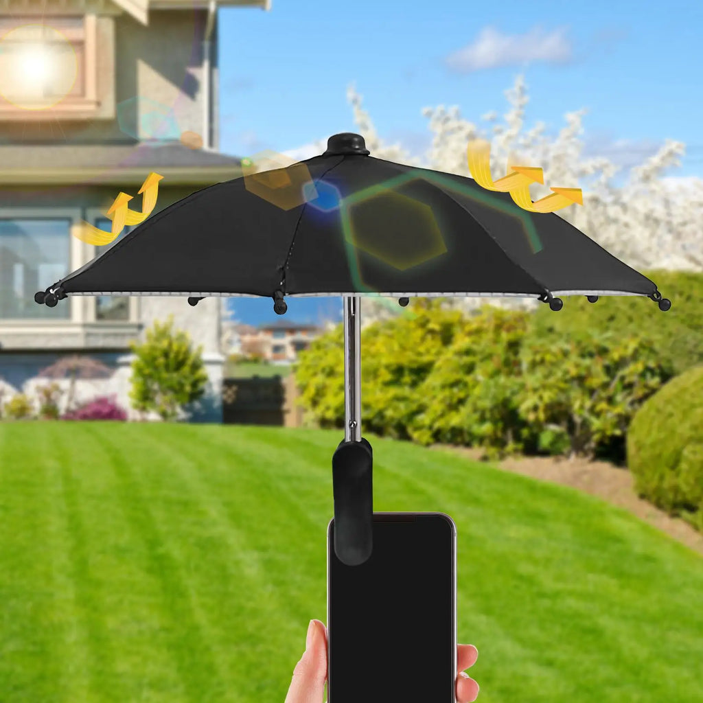 Clip-On Phone Sun Shade – Anti-Glare Outdoor Screen Umbrella