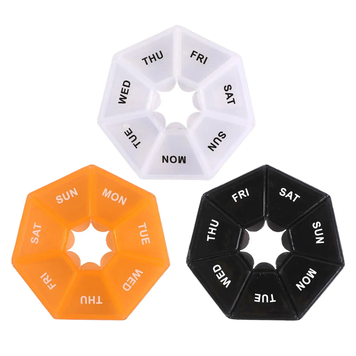 7-Day Airtight Pill Organizer – Weekly Pill Case for Travel