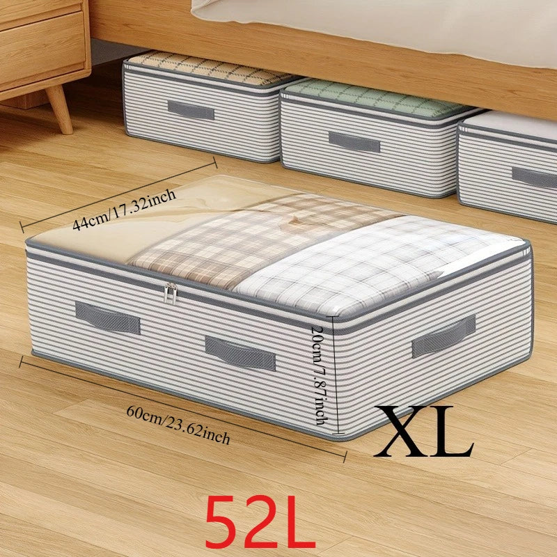 Large Capacity Clothes Storage Bag Heavy Duty Non-woven Organizer Box