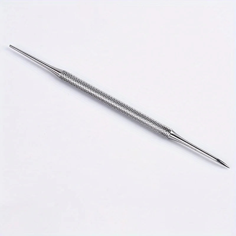 Stainless Steel Nail File & Multifunctional Nail Art Pen Tool