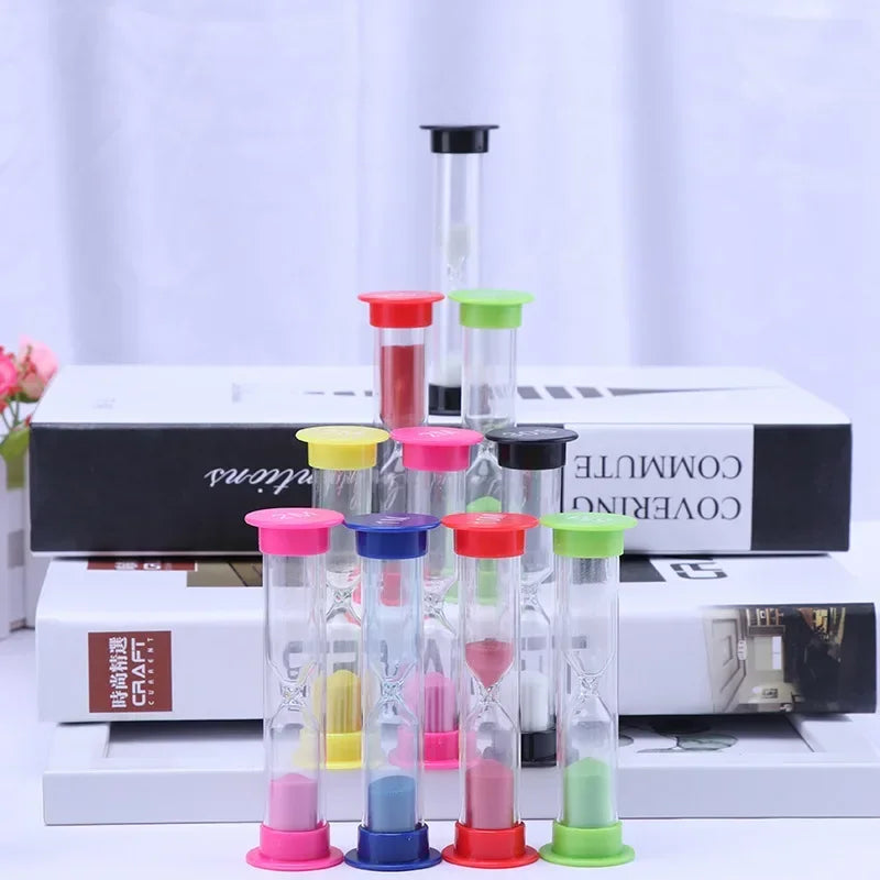 Colorful Anti-Drop Hourglass Sand Timer Set – 6 Pieces