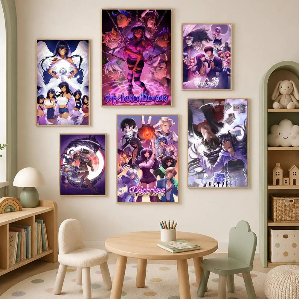 Aphmau Self-Stick HD Wall Art Poster – Waterproof Room Decor