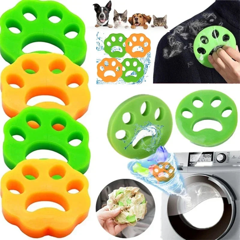 Reusable Silicone Lint Remover Balls – Pet Hair Laundry Catcher