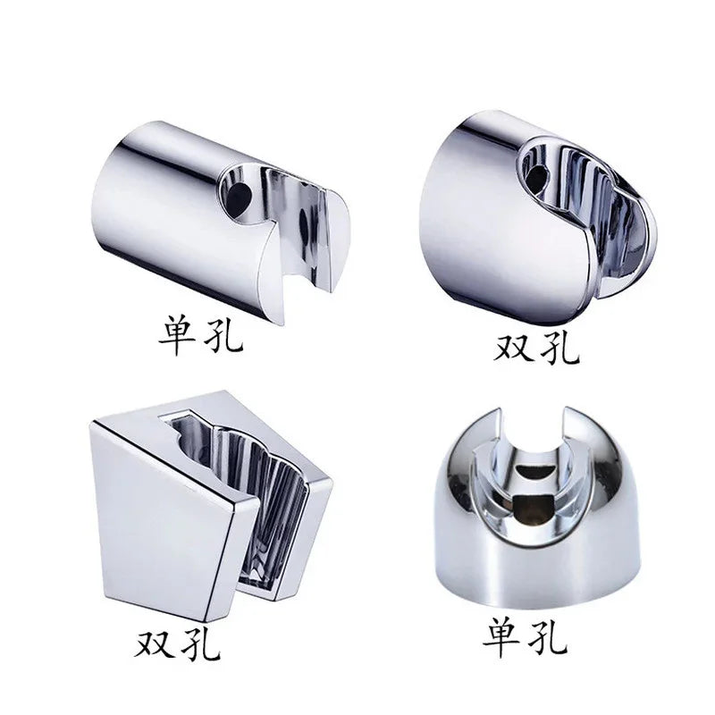 Adjustable Wall-Mount Shower Head Holder – Chrome ABS Bracket