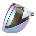 3-Snap Bubble Visor Open Face Motorcycle Helmet | Anti-UV Lens
