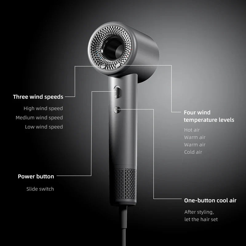 HOMEFISH Ionic High-Power Hair Dryer | Frizz-Free Drying