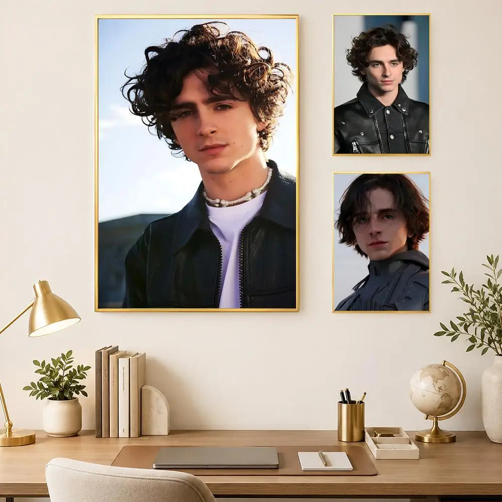 Timothée Chalamet HD Wall Poster – Self-Stick & Waterproof