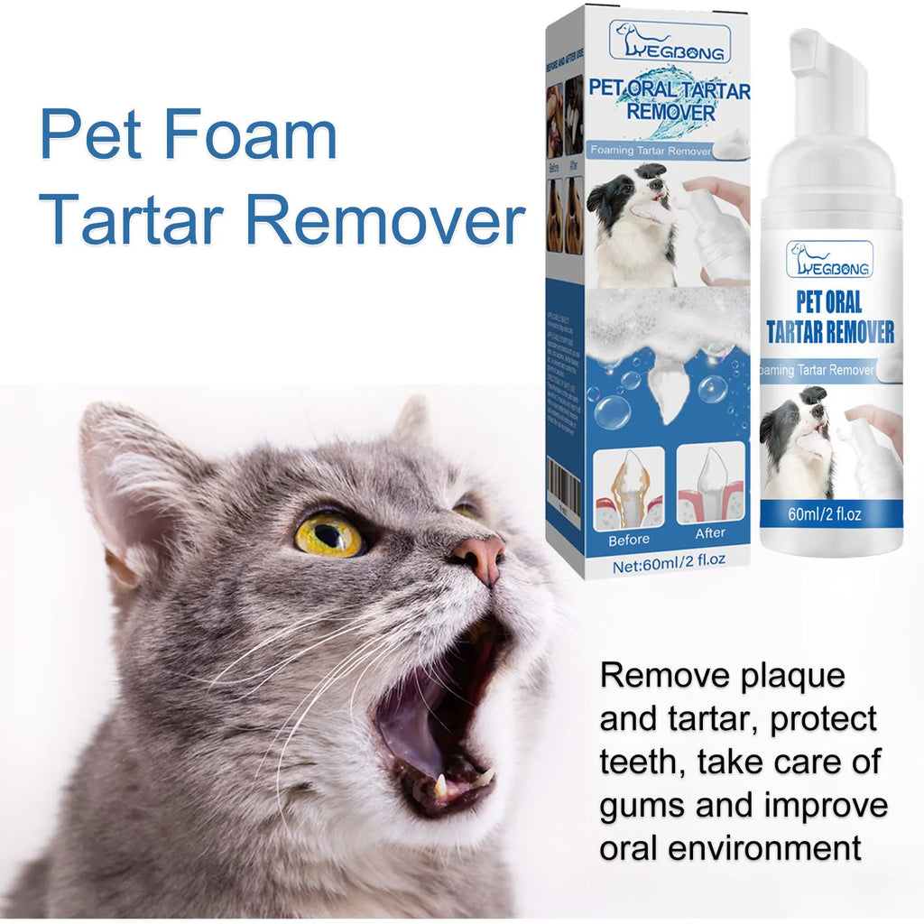 Yegbong Pet Oral Foam Cleaner | Tartar Remover Fresh Breath