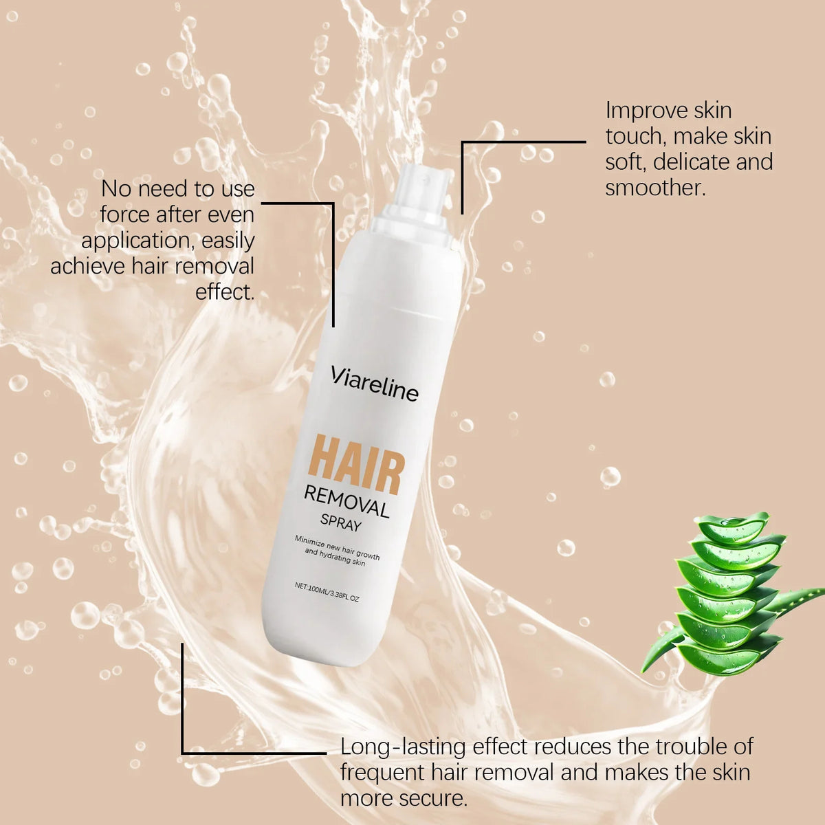 Painless Hair Removal Spray Full-body Growth Inhibition Soothing