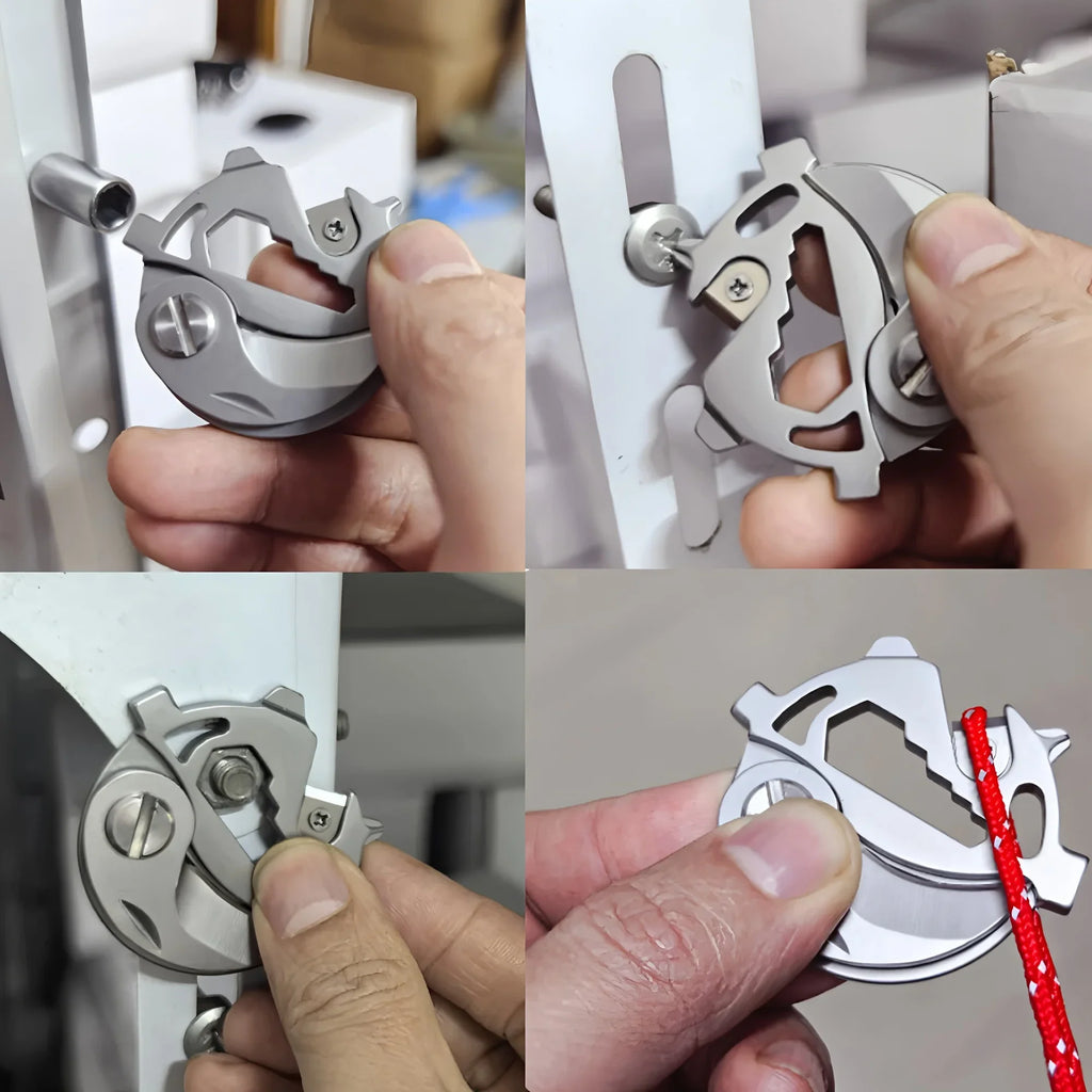 Mini Folding Pocket Knife – Keychain EDC Camping Tool