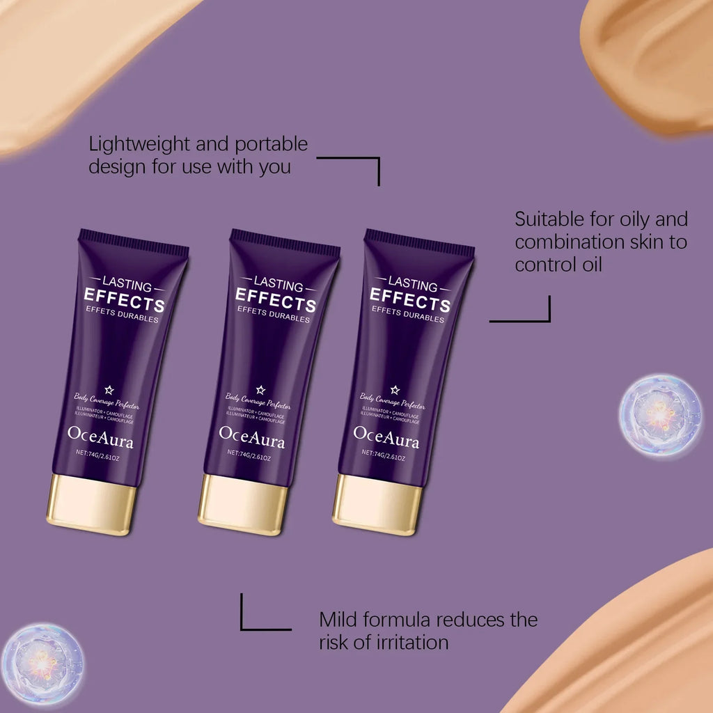 OceAura Flawless Concealer – Waterproof, Full Coverage, All Skin